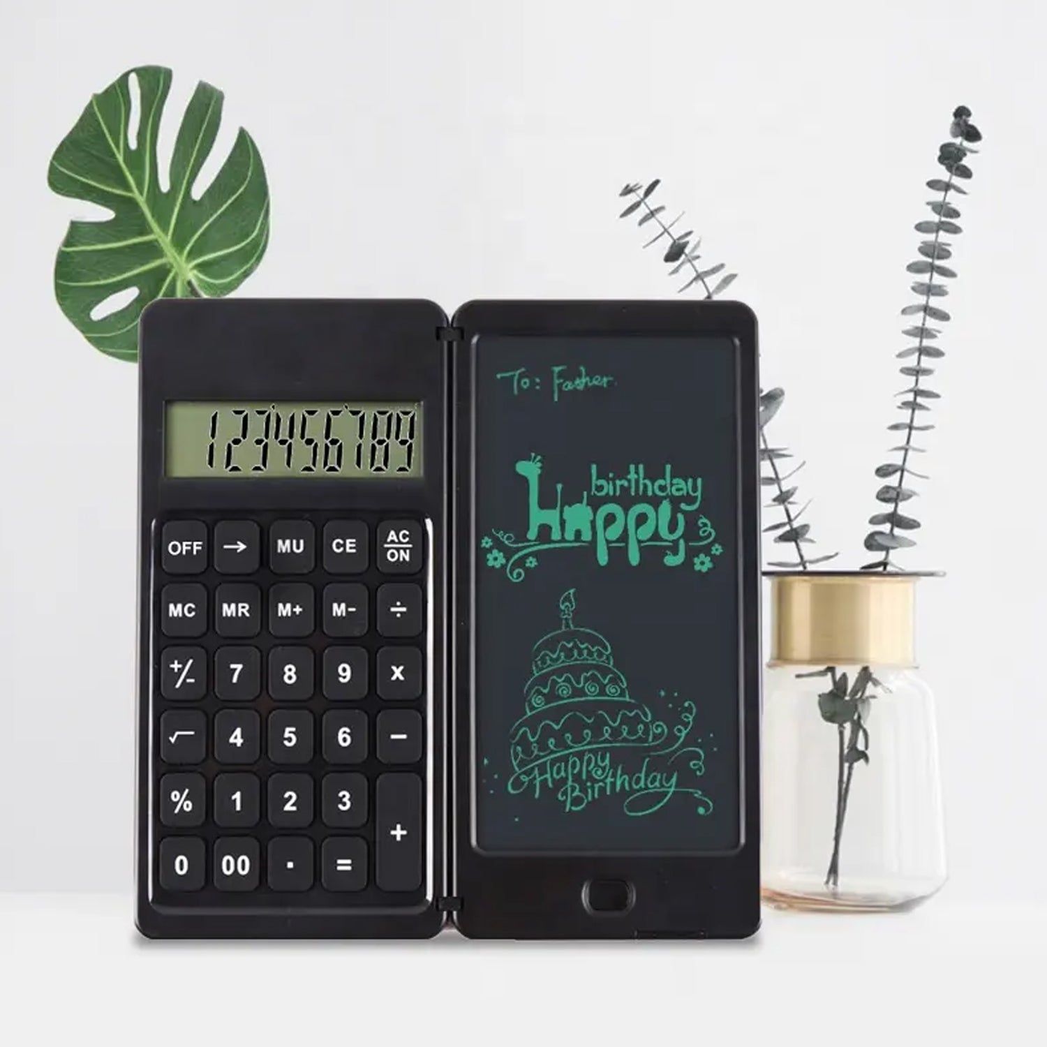 6739 Foldable Calculator With 6 Inch LCD Tablet Digital Drawing Pad Stylus Pen Erase Button Lock Function Smart Calculator 6739 Foldable Calculator With 6 Inch LCD Tablet Digital Drawing Pad Stylus Pen Erase Button Lock Function Smart Calculator